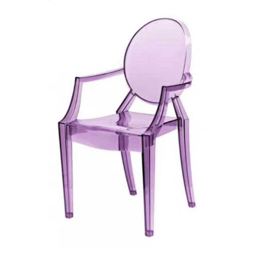 เก้าอี้พลาสติก MY DOLLS HOUSE GHOST TRANSPARENT สีม่วง